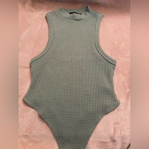 Forever 21 Sea-foam Green, Racerback Tank Bodysuit - Size S - *Never Worn*